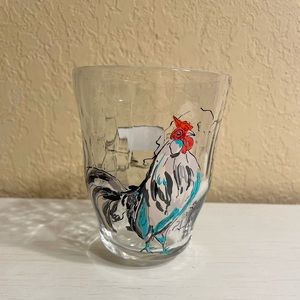 HOLD FOR JAMIEANDAPIANO Anthropologie Homestead Rooster Juice Glass NEW